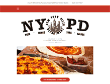 Tablet Screenshot of nypizzadepartment.com